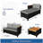 3-Piece L-Shaped Wicker Patio Set With Cushions-124919934-124919935
