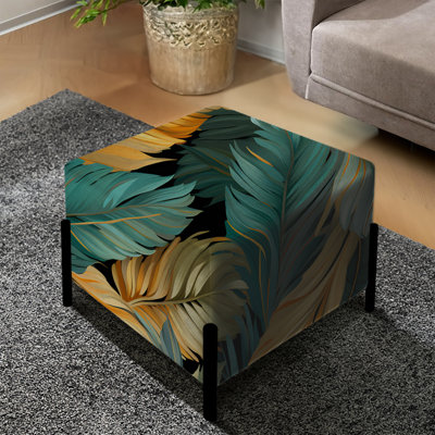 Motif tropical Mirage Radiance - repose-pieds carré tropical