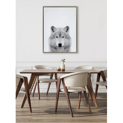 Wolf by Simon Te of Tai Prints Framed Canvas Wall Art Print
