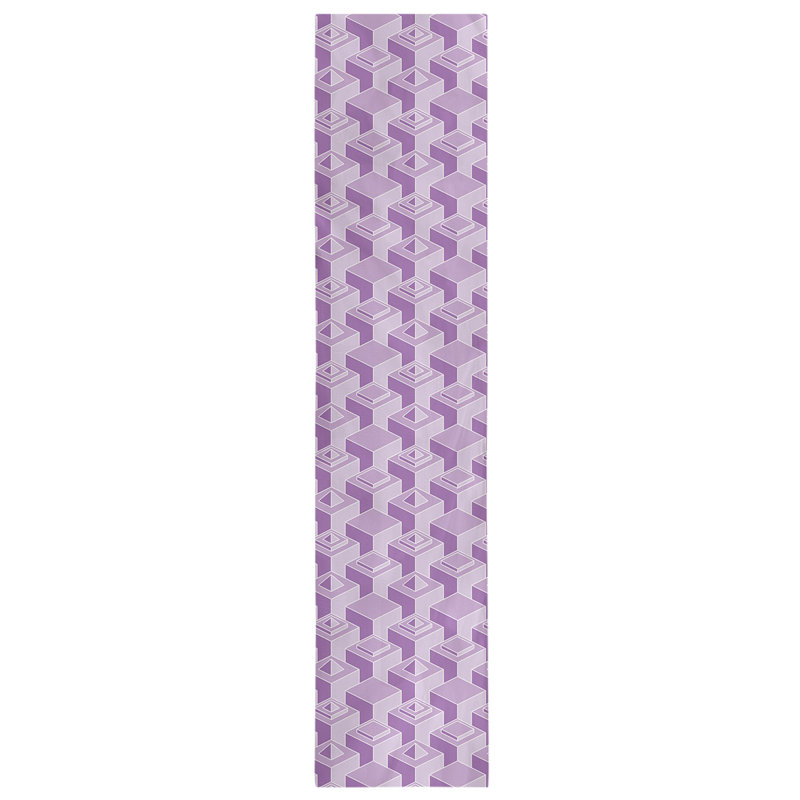 Chemin de table Classic Skyscrapers, 16 po x 72 po, Violet iris