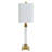 Ahriel 70Cm White/Golden Table Lamp