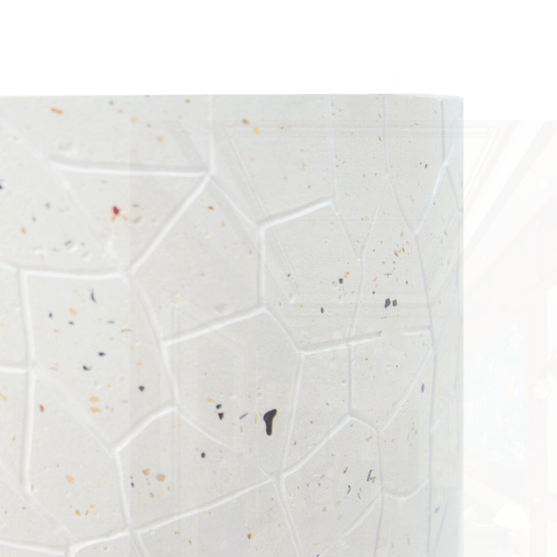 Outdoor Terrazzo Concrete Drum End Table