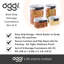 Ensemble de 4 contenants de rangement OGGI Fresh Easi Grip (23, 57, 60, 128 oz / 0,68, 1,7, 1,8, 3,8 Lt)