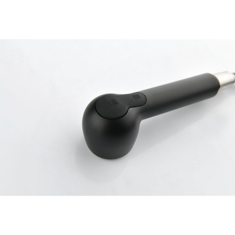Robinet de cuisine noir mat avec robinet escamotable à levier unique, sortie haute rotative à 360 °, corrosion et système de régulation de l'eau facile, poignée pivotante, bec pivotant, revêtement, débit sans effort