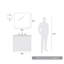 Lampe murale avec bras pivotant 1 lumière Ryleigh-106900603