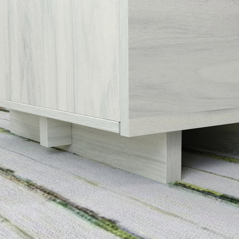 Bureau en bois avec tiroir classeur, blanc