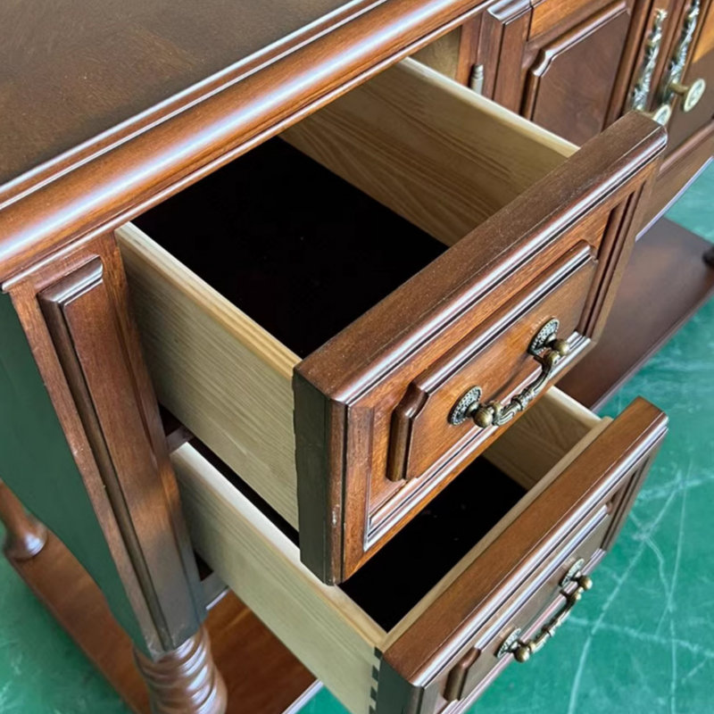Buffet rétro en bois massif