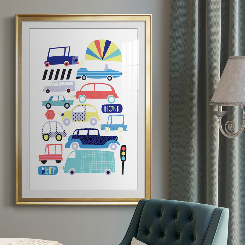 Reproduction encadrée haut de gamme - embouteillage, Or, H 30,5 po x l 42,5 po x P 1,5 po