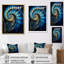 Nautilus, saphir, coquillages sur toile-97052057-97052058