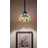 Simonson Tiffany Mini Hanging Lights Stained Glass Hummingbird Flowers LED Bulb Included 8"W*8"D*60"H
