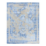 Overdyed One-of-a-Kind Rectangle 8'1" X 10'2" Hand Knotted Area Rug
