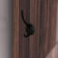 69 In. Black MDF Hall Tree With 6 Hooks And Hinged Lid-108809029