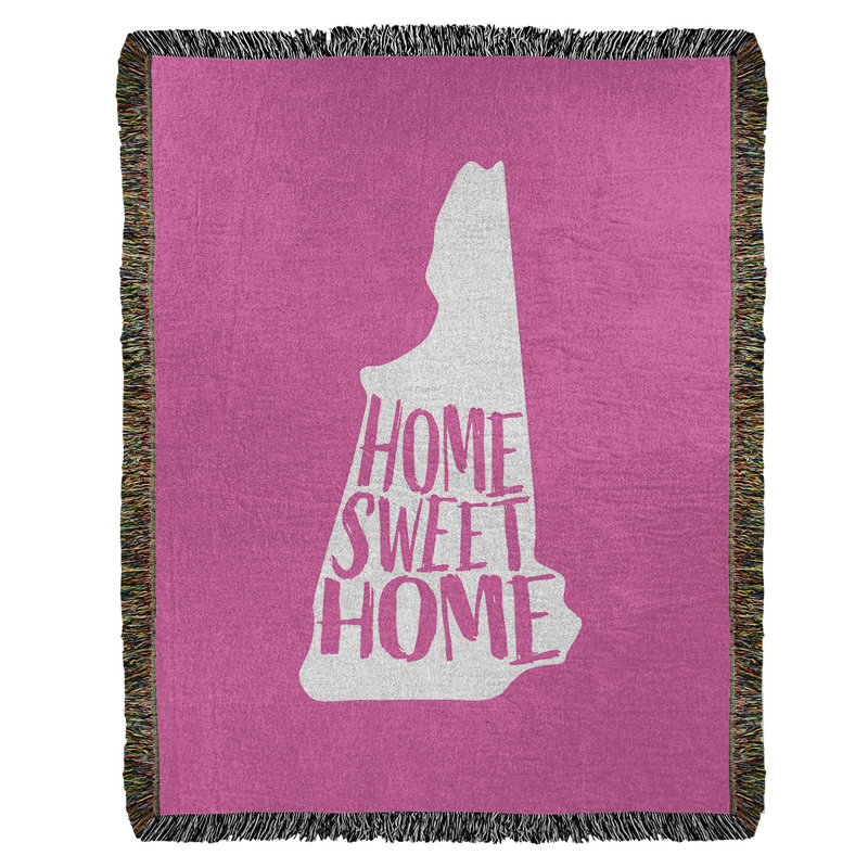 Jeté en coton tissé de nouvelle hampshire home, l 50 po x L 60 po, Rose