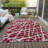 Kyrie Washable Abstract Indoor / Outdoor Rug-1393717486