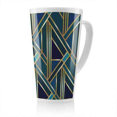 Geometric Pattern Latte Mug