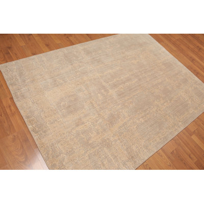 Yorke One-of-a-Kind 5' x 7' Rectangle Wool Area Rug in Tan