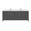 Rooh Meuble-lavabo de salle de bain sans comptoir gris anthracite assemblé-124789688