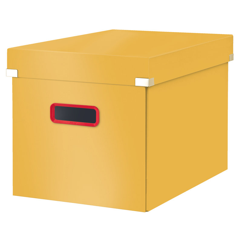 Cosy Metal Storage Bin, Yellow