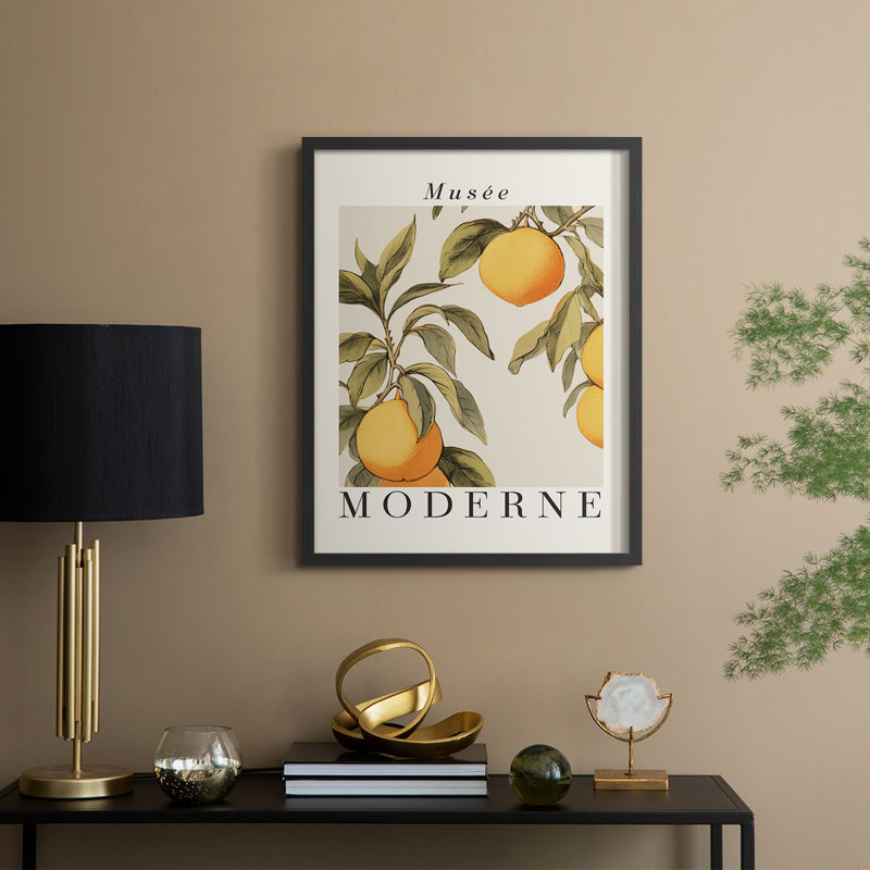 Reproduction florale vintage encadrée XXXVII - bois massif, H 21 po x l 17 po, Noir, noir, noir, noir