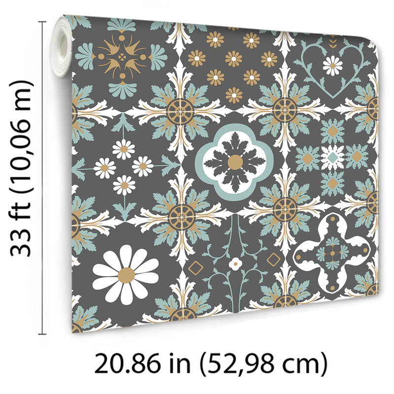 Papier peint carreaux de céramique gris, Gris