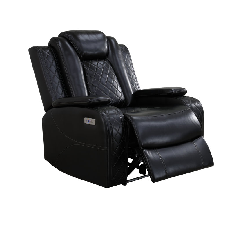 Fauteuil inclinable en similicuir Kirstina
