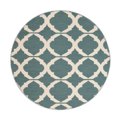 Tapis gris intérieur et extérieur Trellis
