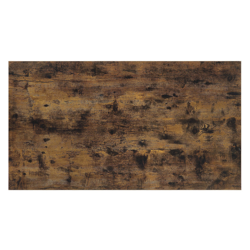Table basse rustique en chêne avec porte de grange coulissante, parfaite pour un décor de maison de campagne et des solutions de rangement polyvalentes.
