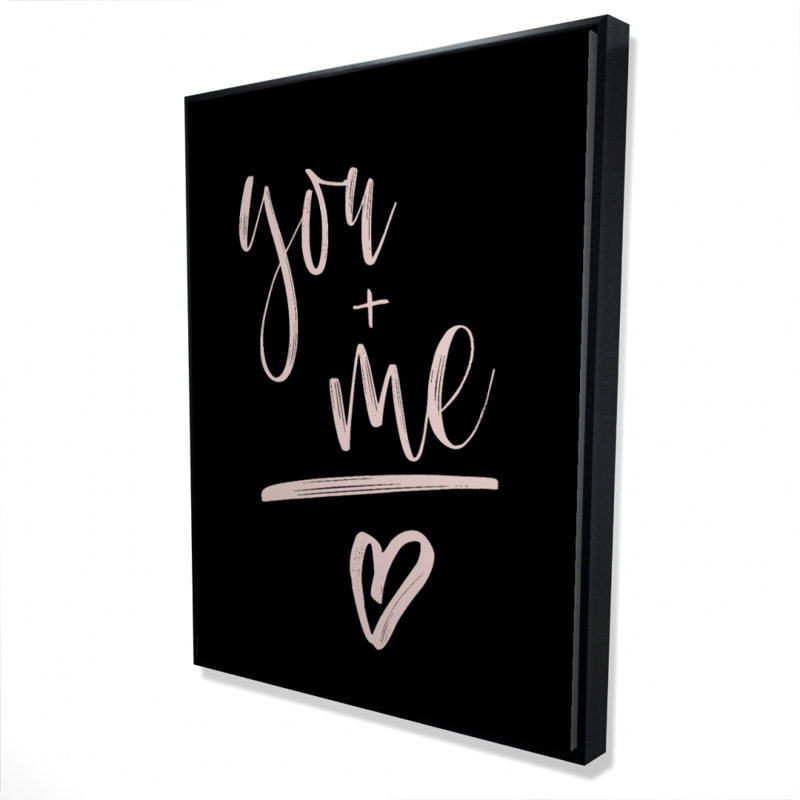 You + Me Print On Canvas