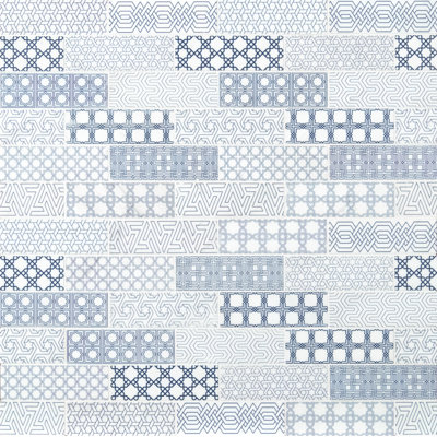 Ionian Zento Subway 12 in. x 12 in. Honed Marble Mosaic Floor and Wall Tile