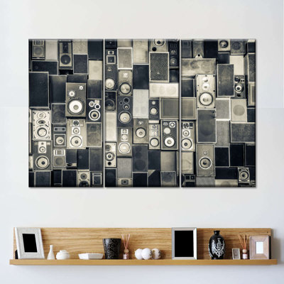 " Monochrome Music Speakers " 3 - Pieces