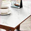 Table basse en ardoise peu encombrante - charme rétro-moderne, assemblage facile pour les petits espaces