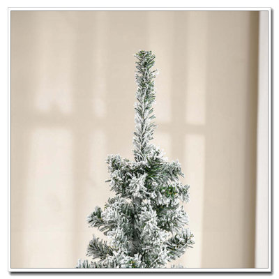 Arbre de Noël artificiel mince enneigé 6 pi de hauteur