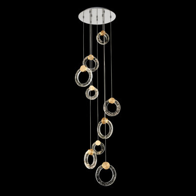 Haruka 9-Light Cluster LED Pendant