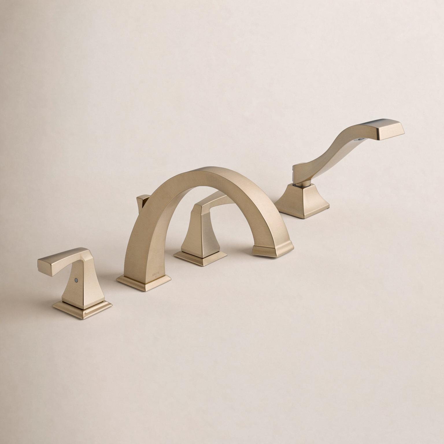 Dryden Deck-Mounted Roman Tub Faucet, Brilliance Champagne Bronze