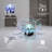 RGB LED Spiral Table Lamp Eye Catching Mechanical Flower Spinning Tech Decor with Remote Control