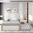 Upholstered Platform Bed with Twin Size Trundle Syrina-1453769131-1453769133