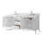Laval 72" Double Sink Freestanding Bathroom Vanity with Engineered Marble Top-105310774-105310779