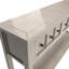 Table rustique, 60 po. Gris délavé. Deux tiroirs et une tablette. Structure en bois massif. Console élégante pratique de 60 po avec tablette, bois de lavage pour la longévité-285520192