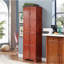 Armoire de rangement haute 72,4 "avec 8 portes et 4 tablettes, bibliothèque, salon, cuisine, salle à manger, armoire de rangement autoportante, cerisier-1569508628