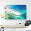 Within The Wave In Blue & Green - Wrapped Canvas-56638045