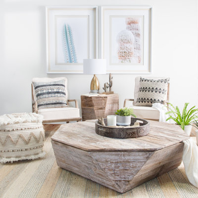 Phillips Solid Wood Top Coffee Table