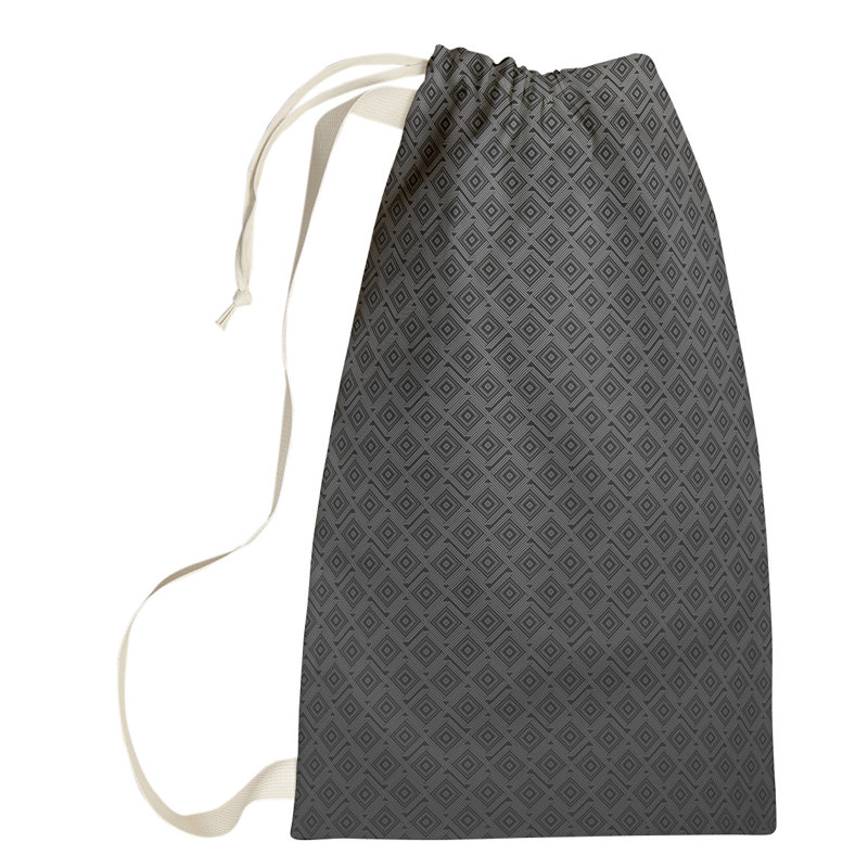Sac à linge à labyrinthe carré, Grand (H 76,5 po x l 29,5 po x P 1,5 po), Beige
