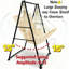 Hammock Chair Stand with X-Large Swing Chair with Footrest