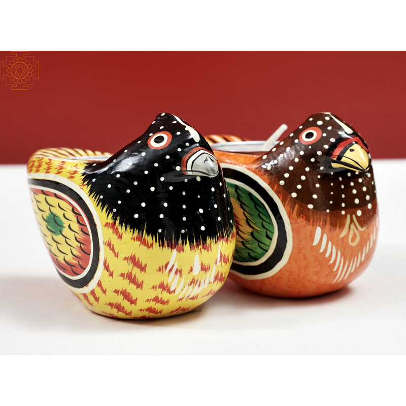 2.8'' H Wood Tabletop Votive Holder