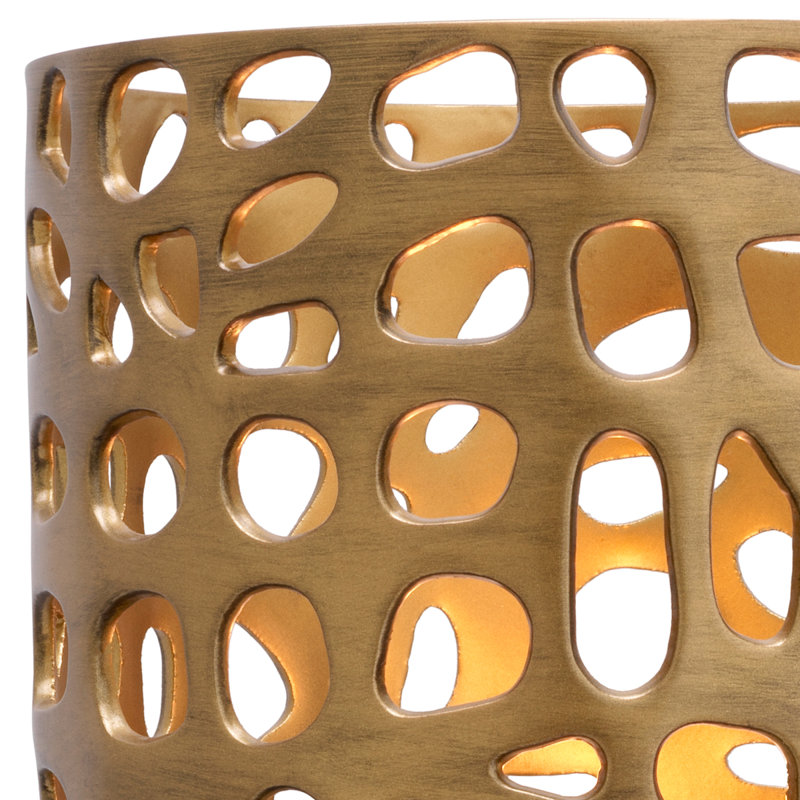 Dix Hurricane Candle Holder, 10.63" H x 9.65" W x 9.65" D