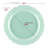 Turquoise Vintage Round Disposable Plastic Dinnerware Value Set - 120 Sets
