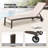 Jedidja Metal Adjustable Reclining Outdoor Chaise Lounge Chair Set with Wheels-397611430