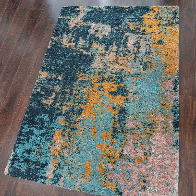 Aaryona Abstract Shag Area Rug, Rectangle 160 x 230cm