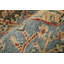 Tapis bleu / doré / rouge en laine noué à la main Brandonville-937126719
