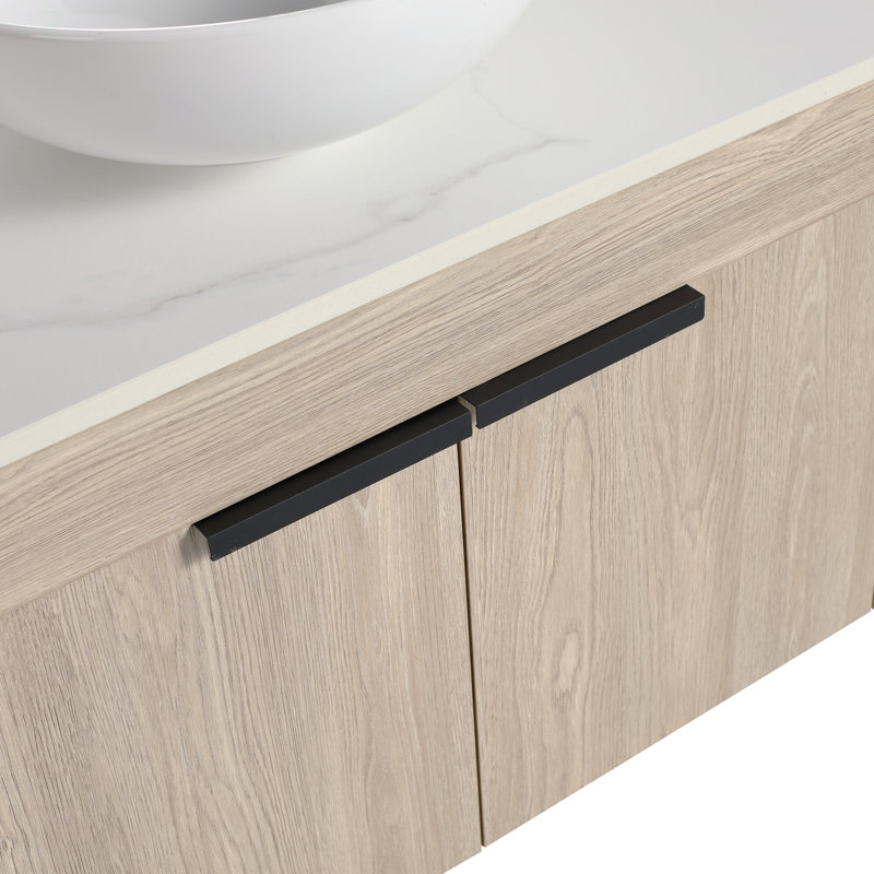 Ensemble de meuble-lavabo flottant 30 po avec lavabo en céramique 30 po Modern Design, 30"